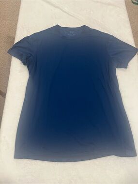 Realtree Fishing Men's Performance Short Sleeve Shirt - Navy Blue - Large